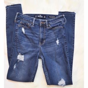 Hollister High Rise Super Skinny Distressed Jeans